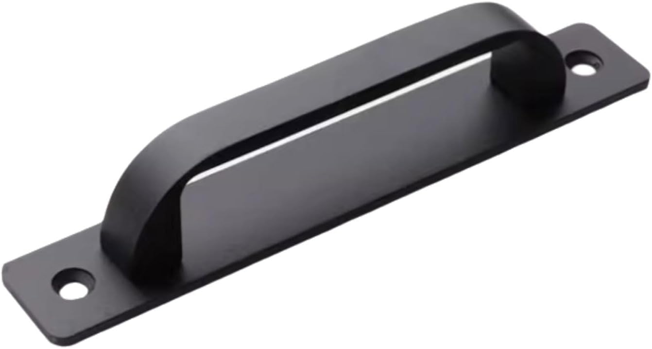 アルミ合金ドアハンドル スライド式キッチンキャビネット ガラスキッチン バスルーム 表面取り付け パンチドアノブ 取り外し可能(Bl