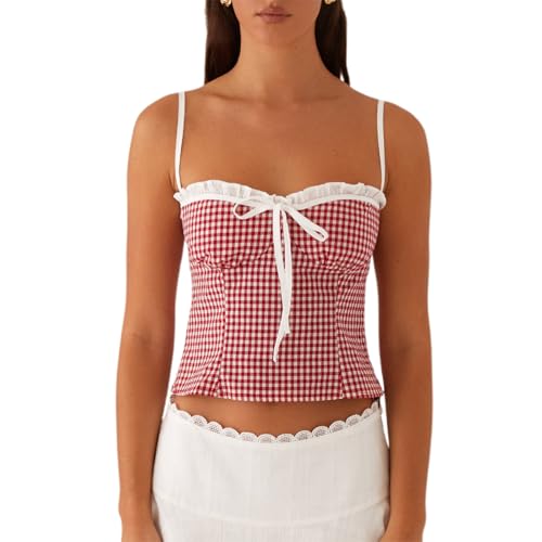 Women's Camisole Tank Tops Summer Y2k Going Out Print Spaghetti Strap Cami Tank Top2