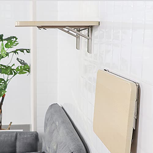 Bureau mural rabattable et établi en bois compact pour petit espace - 4