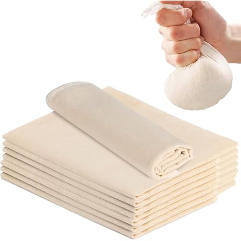 8PCS Reusable Muslin Cloths for Cooking Cover