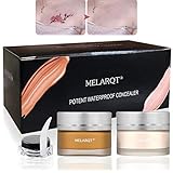 FÜR DIE BESTEN ERGEBNISSE: Der Inhalt ist sinnvoll gewählt und besteht aus 4 Teilen: 1 Dunkler Nude Concealer, 1 Licht Nude Concealer, 1 Toning Bar und 1 leere Flaschen. Dieser zweifarbige Concealer ist in zwei Farben erhältlich, die einzeln oder in Kombination verwendet werden können. Es ist sehr natürlich, Narben, Tätowierungen, Tarnung, Flecken / Muttermale abzudecken.
