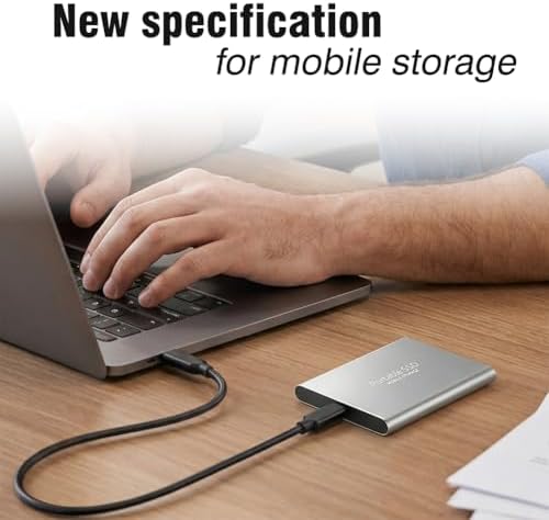 64GB Mobile Phone Intelligent Backup Disk, Universal Android Phone Computer Dual Use Mobile Extender, Large Capacity Storage Expansion for Phone & Computer, Silver - 4