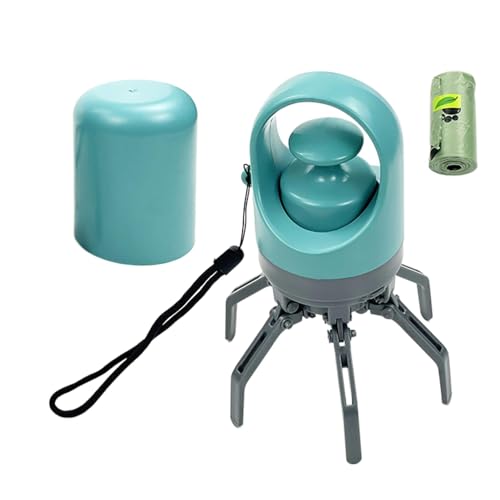 Dog Poop Scooper - Pet Waste Scooper, Dog Poop Scoop | Pet Toilet Waste Storage Poop Scoop, Handheld Dog Pooper Scooper with Built-in Poop Bag Dispenser for Small Medium Large Dogs