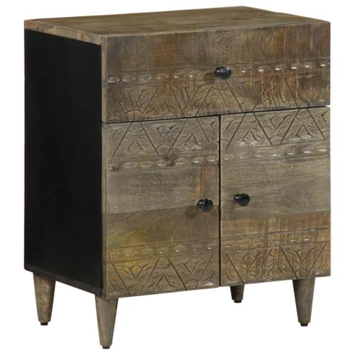 Meuble de chambre élégant gris et table d'appoint polyvalente de salon