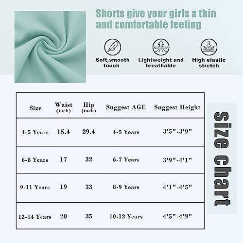 BIG ELEPHANT Girls Athletic Shorts with Pockets, Basketball Soccer Running Cheer Gym Active Short for Youth Kids 4-14 Years 6 41bl66JRfCL. AC