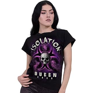 Spiral - Isolation Queen - T-Shirt à Mancherons et col Bateau - Noir – Image 2
