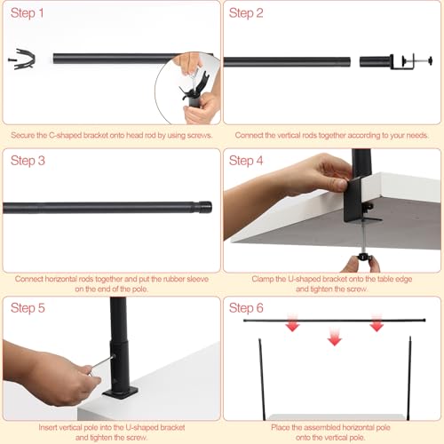 Support de tringle de table extensible pour arche de ballon et mariage - 5