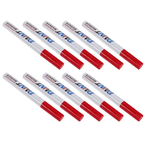 Rotulador rojo para lápidas con punta precisa que evita manchas de pintura en cementerios