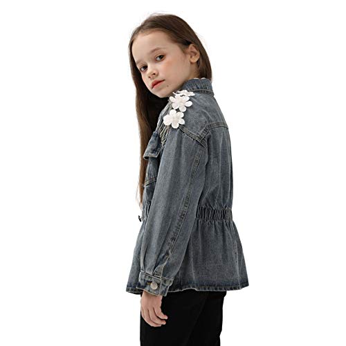 Welaken Jean Jacket For Girls Kids & Toddler With Rhinestone Tassels Denim Jacket & Outerwear Coats,3T #TOP3