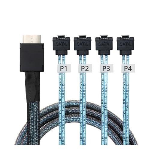 Cable adaptador PCI-ESFF-8611 a SATA 0.5m miniatura 6