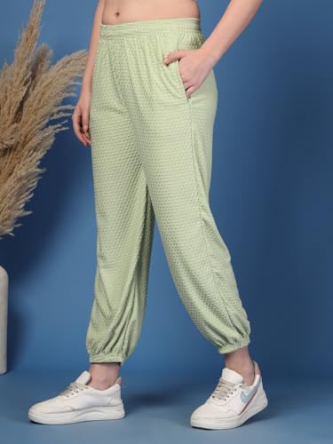Image of UZARUS Women's Ultra-Soft Baggy Fit /Relaxed Fit Joggers with Side Pockets & Gripped Hem