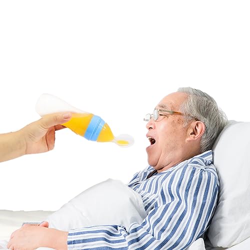 OhMill Drinking Aids Feeding Cup for Elderly Adults?Anti Leakage Adult Cup for Disabled Patient Maternity Convalescent