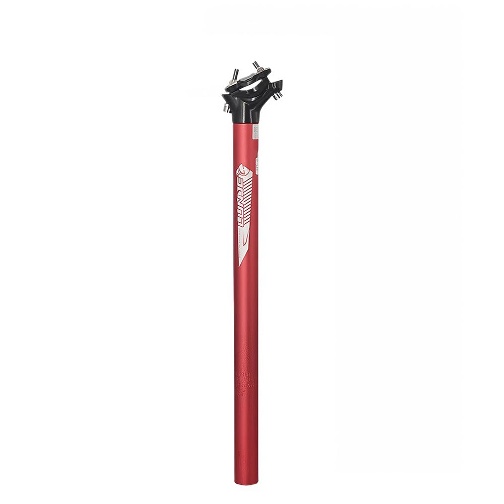 Bike Seatpost 27.2/30.9/31.6mm Bicycle Seat Post, 350mm/400mm Length Aluminum Alloy Bicycle Seat Tube, Suspension Seats Post for Mountain Bikes and Road Bikes, MBX (Red, 27.2*400mm)