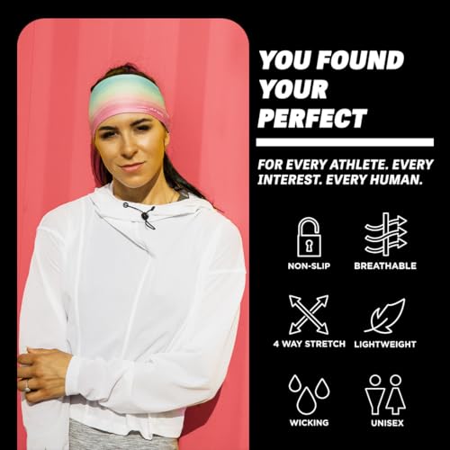 Image of JUNK Brands Big Bang Lite Headband - Moisture-Wicking, Performance Fabric, Non-Slip, Sports Sweatband for Men & Women
