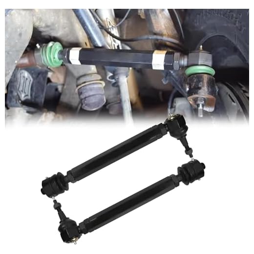 RULLINE Heavy Duty Tie Rods KRTR11 Compatible with 6.6L Duramax Diesel Chevy Silverado 2011-2024 GMC Sierra 2500HD 3500HD