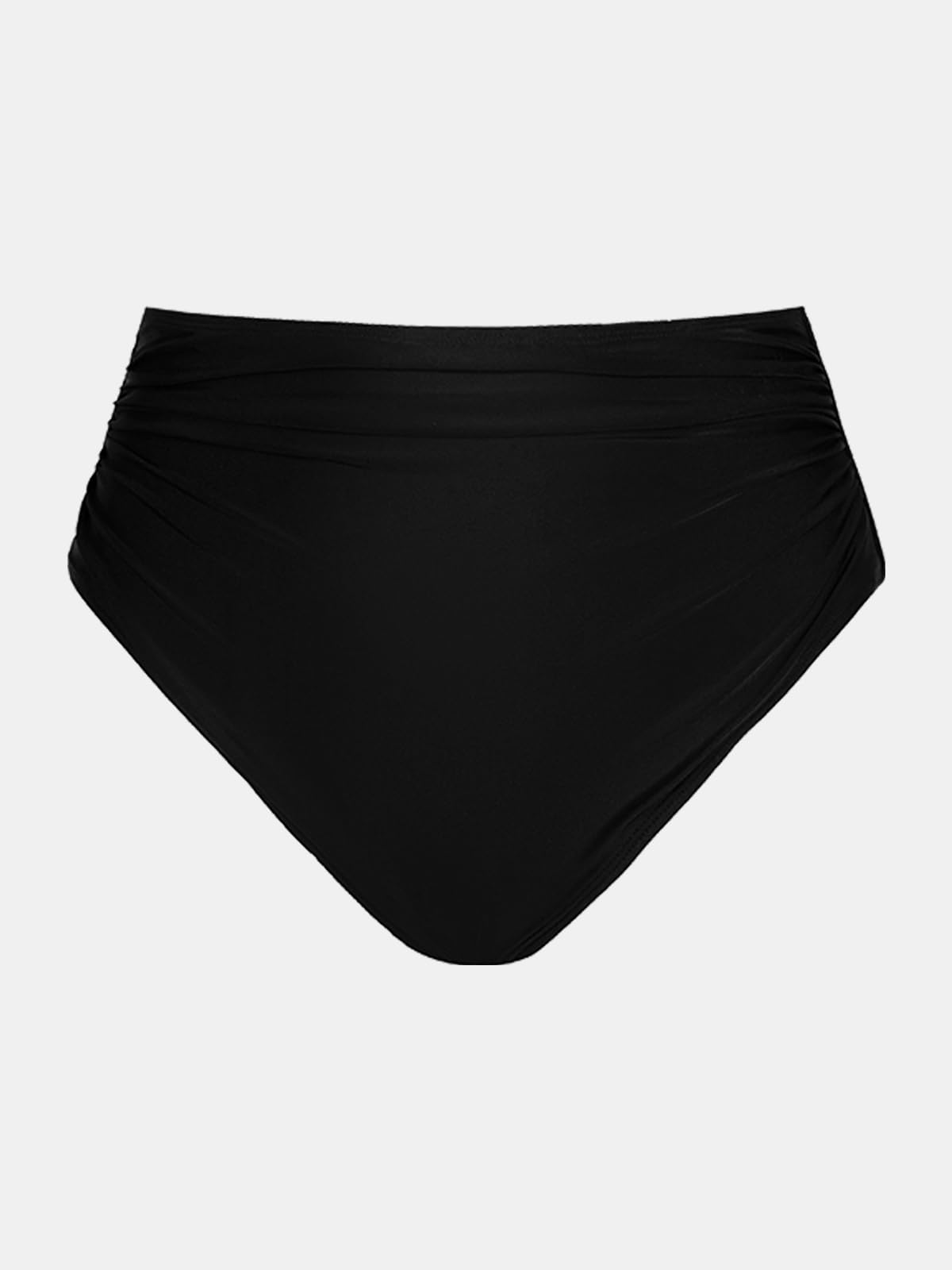 CUPSHE Damen Bikinihose High Waist Bauchweg Raffung Cheeky Badehose Bikini Slip