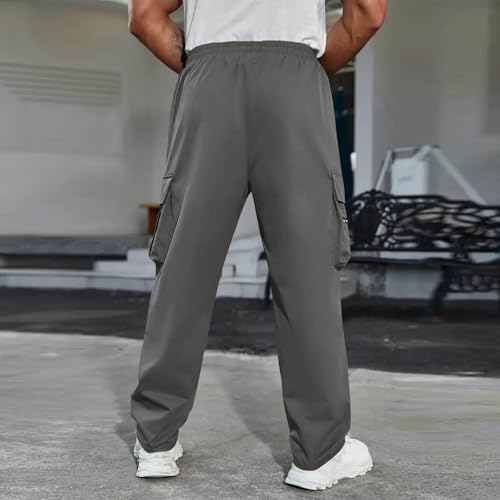 Sweatpants for Mens Casual Relaxed Fit Drawstring Elastic Waist Outdoor Joggers Workout Athletic Pockets Cargo Pants4
