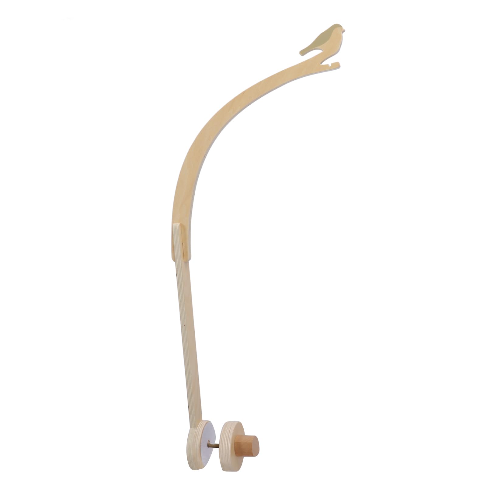 Mobiles Bird Shape Crib Wooden Mobile Hanger for Home Supporting Canopy Triangular Support Structure Baby Crib Mobile Arm Stable Height Adjustable