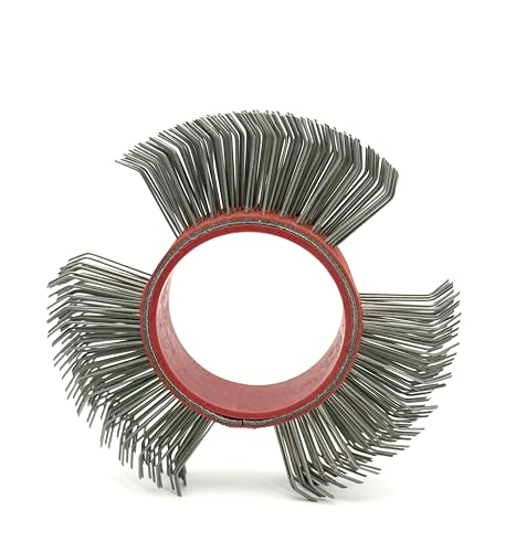 Image of Abrasive Wire Wheel Belts, 23mm Bristle Blasting Wheels, 1PCS | 0.7mm Carbon Spring Steel, Coarse Wire Wheel for Surface Blaster, Metal Blaster Wheels, Bristle Blasting Tool