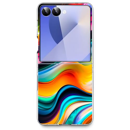 Coque marbre arc-en-ciel Galaxy Z Flip 7 solide antichoc