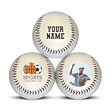 HAMMET Customized Baseball - Personalized Baseball with Your Name or Text - Multiple Colors, Fonts & Designs - Ideal Gift for Boys, Players, or Coaches