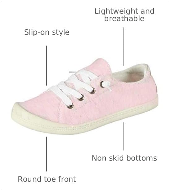 Image of Forever Link Comfort-01 Women's Classic Slip-On Comfort Fashion Sneaker