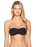 Seafolly Damen Quilted Bustier Bikinioberteil, Schwarz (Black), 40 (Herstellergröße: 14)