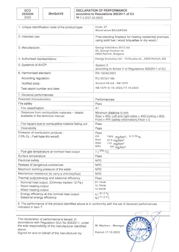 Kaminofen Holzofen Wasserführend BALKAN ENERGY Bellarosa 29.16kW – Bild 9