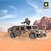 Lollipop U.S. Army Recon Vehicle, Military Vehicle Toys, Army Battle Truck, with Light & Sound, Roof Hatch Open & Close Features, and More. Perfect for Gift for Kids