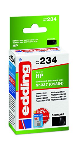 Cartouche EDD-234 Edding noir pour remplacer HP 337 sans blocage
