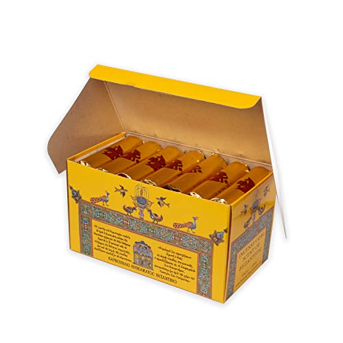 Diveevo 196 Stück Griechische Räucherkohle Tabletten I Schnellzündende Kohle aus 100% ökologischem Apfelbaum Rohstoff I 7 x 28 Rollen Kohletabletten Cover