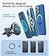 VICSEED Handyhalterung Auto Magnet Lüftung für Magsafe Autohalterung [Starker Magnet mit 20 xN55] Magnetische KFZ Handy Halterung Kompatibel für iPhone 16 15 14 13 12 Pro Max Samsung S24 S23 Ultra usw