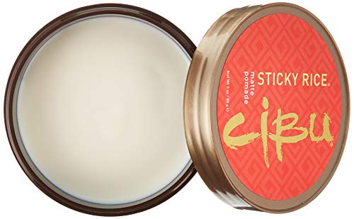 CIBU Sticky Rice Matte Pomade with Medium Hold, 3 oz. - Professional Styling Clay