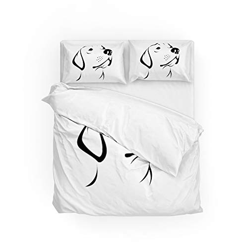 Linge de lit premium Labrador Retriever en microfibre fine de polyester