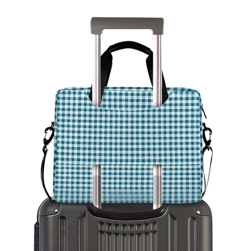 Funda para laptop ALAZA patrón cuadro azul 13-15.6 pulg miniatura 4