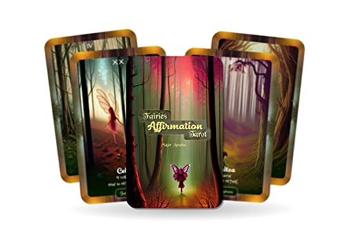 Ibiza Tarot   Tarot de afirmación de hadas – 22 arcanos mayores, baraja de cartas de tarot de adivinación para principiantes, auténtica experiencia de tarot, juego de 22 cartas