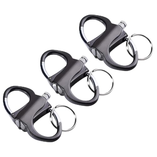 Keychain Lighter - Permanent Match Infinity Lighter with Keychain, Metal KEYCHAIN Unlimited Waterproof Matches, The Forever LIGHTER, Emergency Fire Starter Striker Set, for Outdoor Camping (3)