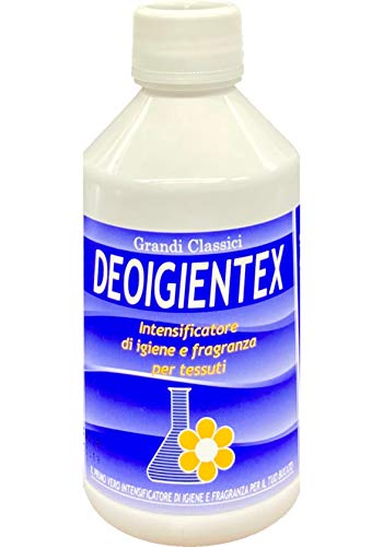 Rampi Deo Igientex Intensity Essenza Bucato Igienizzante Concentrato Lavatrice Intensifica Profumo Lunga Durata Fragranza Tessuti e Superfici 250 ml