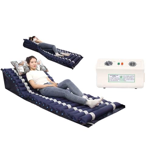 Materasso ad Aria antidecubito con Pompa elettrica per Assistenza agli Anziani e Uso ospedaliero, Comfort di Sollievo Gonfiabile in PVC