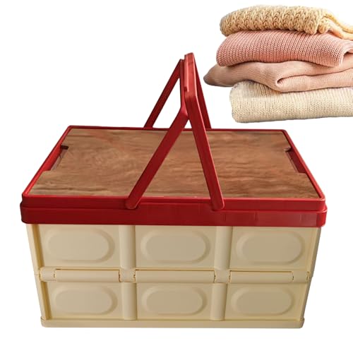 Generico Contenedores navideños, gran organizador apilable – para almacenamiento de Navidad | Para ropa, guirnalda, juguetes, mantas, decoración de , coche, camping