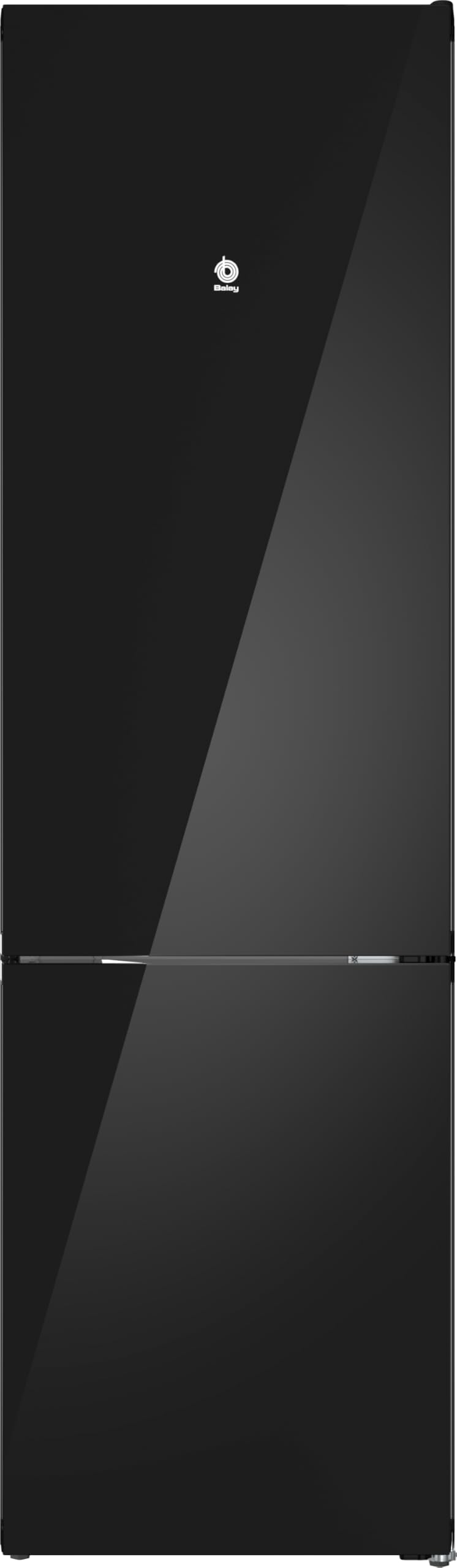 Balay - Frigorifero combinato, 203 cm, vetro nero, 3KFD855NI