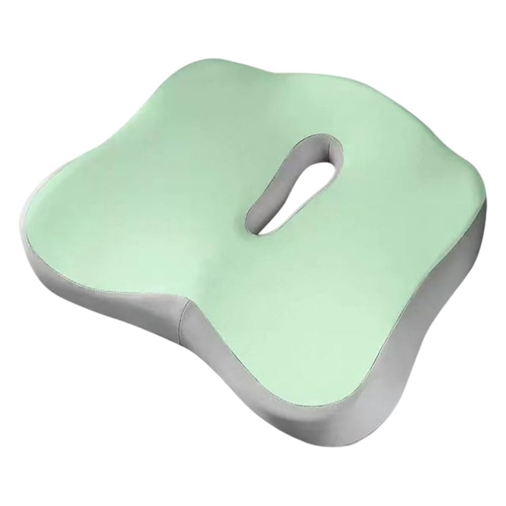 Coussin Siège Rehausseur pour MG HS 2018-2025, Avant SièGe Antidérapant Tampon Conducteur Siege Fessier Soutien Confortable Accessoires,H/Green