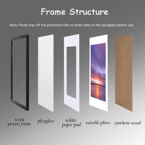 Picture Frames 8X10 Picture Frame Set Of 4 Display Pictures 5X7 With Mat Or 8*10 Without Mat,Photo Frames Collage For Wall Decor,Photo Certificate Frames Set,Wall & Tabletop Picture Frames 8 By 10 #TOP7