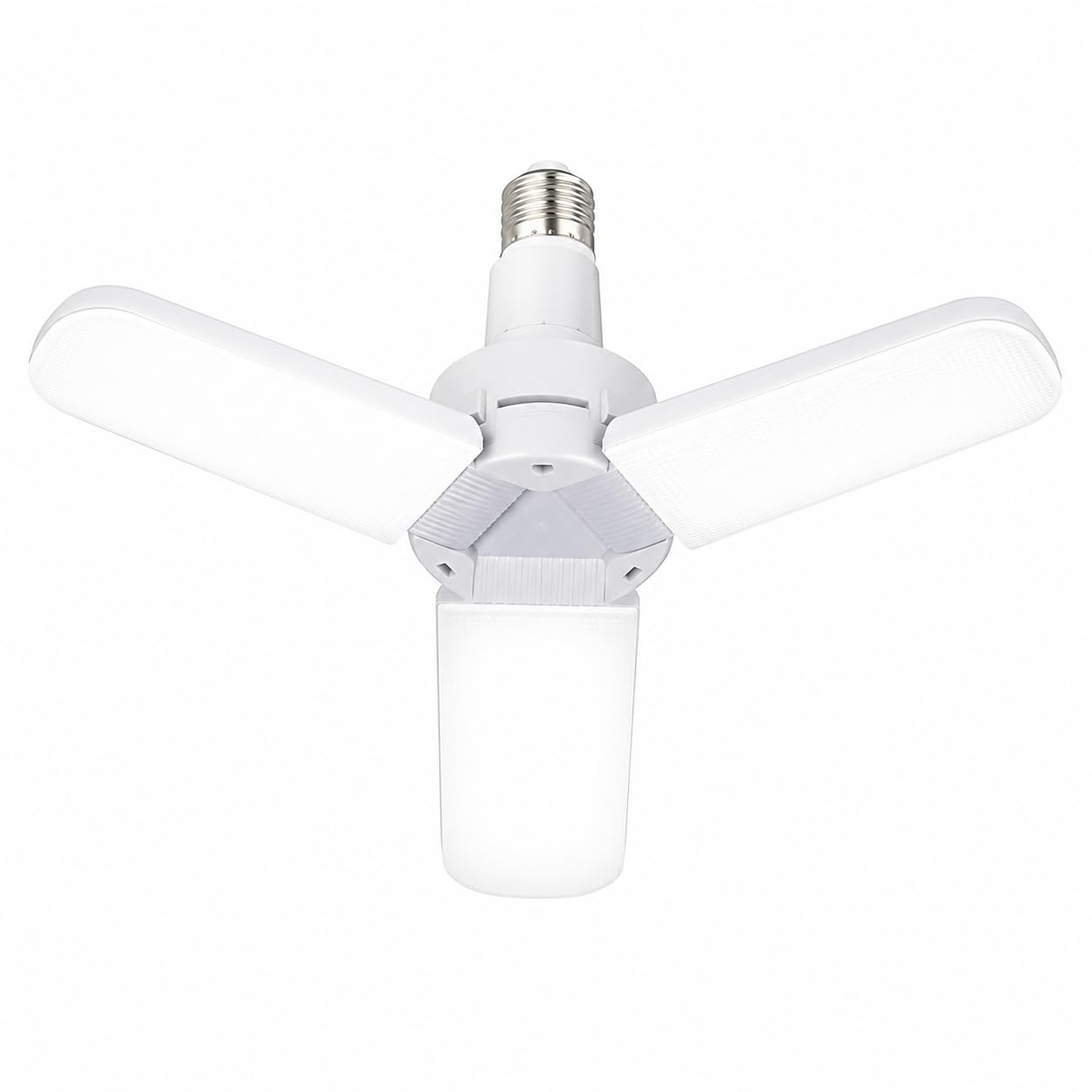 Foldable Fan Shape LED Bulb with 4 Adjustable Light Panels and Central Lamp, Wide-Area Ceiling Light for Home, Office, Shop, Garage, Godown, Warehouse and Factory Use-image-34
