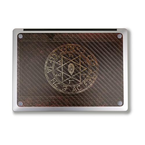 Image of Carbon Fiber Laptop Skin Compatible with Alienware M18 R2 (2024) - Tome - Premium 3M Vinyl Protective Wrap Decal Cover - Easy to Apply | Crafted in The USA by MightySkins