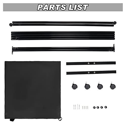 Simflag 6Ft Single Panel Room Divider With Wheels,Rolling Fabric Room Dividers For Partition Privacy Screens,Freestanding Wall Divider For Home Office,Restaurant,Hospital,(Black) #TOP6