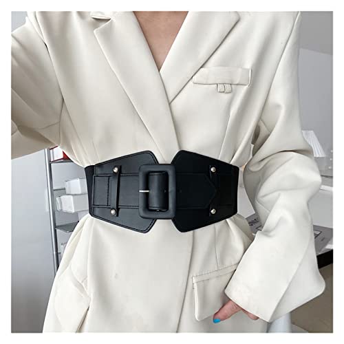 Czdyuf Wide Elastic Corset Belt Ladies Dress Suit Stretch Plus Size Belts For Women (Color : A, Size : 70X7.5Cm) #TOP23