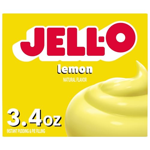 Image of Jell-O Lemon Naturally Flavored Instant Pudding & Pie Filling Mix, 3.4 oz Box