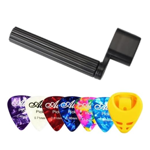 AOEVUIR Saiten kurbel con 6 púas para cambio rápido de cuerdas de guitarra, compatible con guitarra acústica, guitarra clásica, guitarra eléctrica y guitarra western