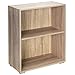 Deuba Libreria Scaffale Vela 77cm 2 Rripiani Mobile Archiviazione Documenti Marrone Effetto Rovere